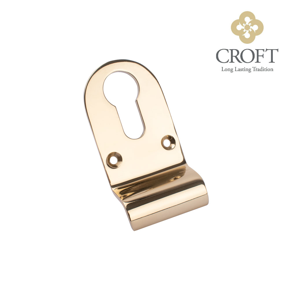 Croft Euro Cylinder Pull - Polished Gold